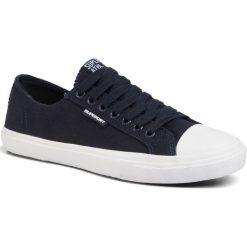 Trampki SUPERDRY - Low Pro Sneaker MF1007NS Navy 11S. Niebieskie półbuty męskie Superdry, na co dzień, bez wzorów, z gumy, bez zapięcia. Za 189,00 zł.