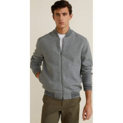 Mango Man - Bluza Dager. Szare bejsbolówki męskie Mango Man, l, z bawełny, bez kaptura. Za 229,90 zł.