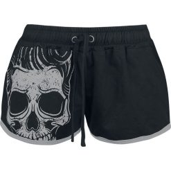 Volbeat EMP Signature Collection Krótkie spodenki damskie czarny/szary. Szare szorty damskie marki Volbeat, l, bez wzorów, z materiału. Za 144,90 zł.