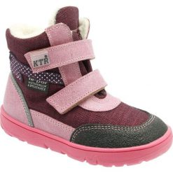KTR® buty zimowe dziewczęce 21 różowy. Różowe buty dziewczęce zimowe Ktr®, bez zapięcia. Za 335,00 zł.