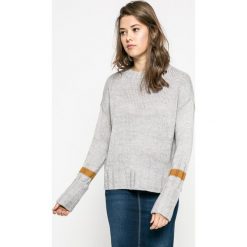 Noisy May - Sweter Canon. Szare swetry damskie Noisy May, s, bez wzorów, z wełny, z krótkim rękawem, krótkie, bez kaptura. W wyprzedaży za 59,90 zł.