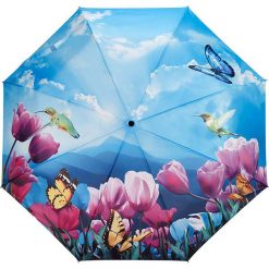 Parasole: Parasol „Tulip Sonata” w kolorze niebieskim ze wzorem