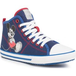 Trampki GEOX - J Alonisso B. H J022CH 00010 C4226 D Navy/Royal. Niebieskie trampki chłopięce Geox, bez wzorów, ze skóry, bez zapięcia. W wyprzedaży za 219,00 zł.