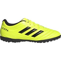 Buty piłkarskie adidas Copa 19.4 Tf M F35483 żółte. Żółte buty sportowe męskie Adidas, z gumy, bez zapięcia, do piłki nożnej. W wyprzedaży za 209,00 zł.