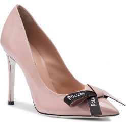 Szpilki POLLINI - SA1008AC17TB0609 Nude. Różowe półbuty damskie Pollini, bez wzorów, ze skóry, bez obcasa, na obcasie, bez zapięcia. Za 1299,00 zł.
