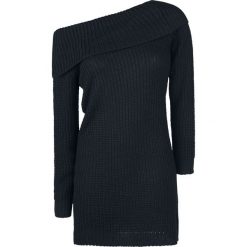 Swetry klasyczne damskie: Vixxsin Off Shoulder Knit Sweter damski czarny