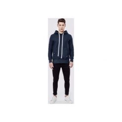 Bluzy męskie: Bluza bawełniana z kapturem Basic Navy Denim