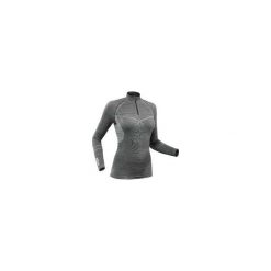 Koszulka narciarska 900 XWARM damska. Szare koszulki damskie WED'ZE, m, bez wzorów, z elastanu, bez kołnierzyka, bez rękawów. Za 219,99 zł.