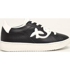 Pinko - Buty skórzane. Czarne sneakersy damskie Pinko, ze skóry. Za 699,90 zł.