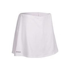 Spódniczka tenisowa Essential 100 damska. Białe spódniczki damskie ARTENGO, xs, bez wzorów, z elastanu. Za 29,99 zł.