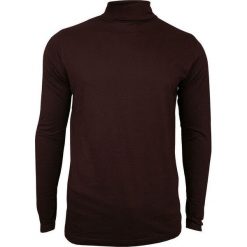 Wiśniowy Elegancki Cienki Golf Męski -Brave Soul- 100% BAWEŁNA, Klasyczny SWBRSAW19GIRAFFEblackcherry. Czerwone swetry męskie Brave Soul, m, bez wzorów, z bawełny, eleganckie, z golfem, bez kaptura. Za 55,00 zł.