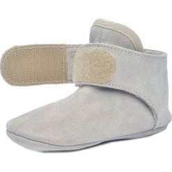 Buciki niemowlęce: Skórzane buty niemowlęce w kolorze jasnoszarym