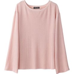 T-shirty damskie: Plisowany t-shirt z długim rękawem