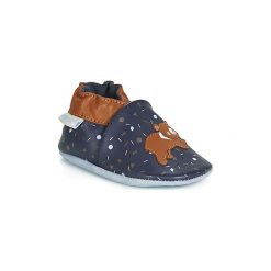 Kapcie niemowlęce Dziecko Robeez GAME RUN. Niebieskie buciki niemowlęce Robeez, bez zapięcia. Za 139,00 zł.