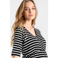Sukienki: Bluebelle Maternity NURSING SKATER DRESS Sukienka z dżerseju black/white