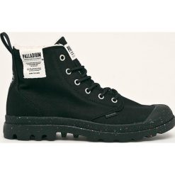 Palladium - Trampki. Czarne trampki męskie Palladium, bez wzorów, z materiału, na sznurówki. W wyprzedaży za 349,90 zł.