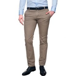 Rurki męskie: spodnie loders 215 beż slim fit
