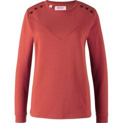 Bluza z guzikami bonprix ceglastoczerwony. Czerwone bluzy damskie bonprix. Za 49,99 zł.