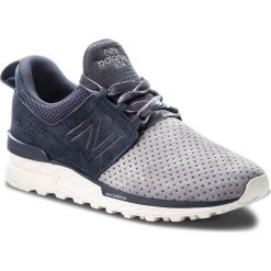 Sneakersy NEW BALANCE - WS574DUO Granatowy. Niebieskie półbuty damskie New Balance, ze skóry. W wyprzedaży za 389,00 zł.