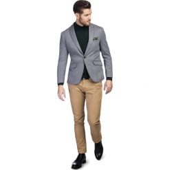 Zestaw Casual MXPS000184. Szare garnitury męskie Giacomo Conti, bez wzorów, z elastanu. Za 398,00 zł.