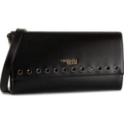Torebka TRUSSARDI JEANS - T-easy Shine Clutch Sm 75B00673 K299. Czarne listonoszki damskie Trussardi Jeans, z aplikacjami, z jeansu, zdobione, bez dodatków. W wyprzedaży za 339,00 zł.