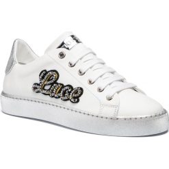 Sneakersy STOKTON - 765-D Vitello Bianco/Acc Argento. Białe półbuty damskie Stokton, ze skóry. W wyprzedaży za 489,00 zł.