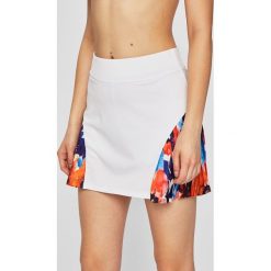 Desigual Sport - Spódnica. Białe spódniczki damskie marki Desigual Sport, s, bez wzorów, z elastanu, sportowe, mini, rozkloszowane. Za 229,90 zł.