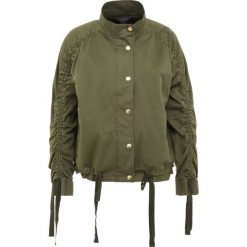 J.CREW RUCHED SLEEVE JACKET Kurtka wiosenna distressed fatigue. Zielone kurtki damskie marki J.CREW, xl, bez wzorów, z elastanu. Za 629,00 zł.