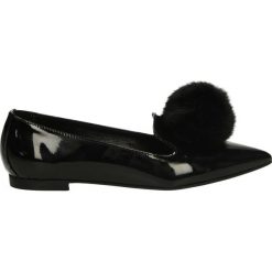 Mokasyny - L1015 VER NER. Czarne mokasyny damskie Venezia, ze skóry. Za 269,00 zł.