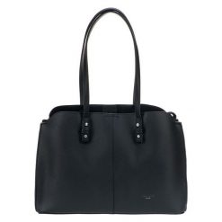David Jones Torebka Damska Black cm4030. Czarne torebki klasyczne damskie marki David Jones, bez wzorów, bez dodatków. W wyprzedaży za 141,00 zł.