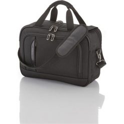 TRAVELITE CROSSLITE Torba na ramię z miejscem na laptopa 21L Schwarz. Pomarańczowe torby na laptopa Travelite, w paski, z materiału, biznesowe. Za 159,00 zł.