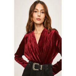 Answear - Body. Brązowe bluzki damskie ANSWEAR, s, bez wzorów, z poliesteru, bez kołnierzyka, z długim rękawem. Za 89,90 zł.