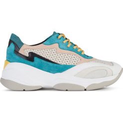 Geox - Buty. Żółte buty sportowe damskie Geox, bez wzorów, ze skóry, sportowe. Za 559,90 zł.
