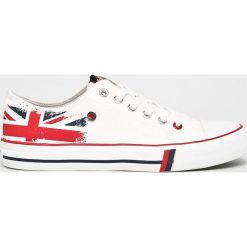 Lee Cooper - Tenisówki. Białe trampki męskie Lee Cooper, bez wzorów, z gumy, na sznurówki. Za 99,90 zł.