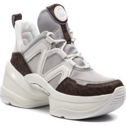 Sneakersy MICHAEL MICHAEL KORS - Olympia Trainer 43R9OLFS6D Silv/Op Wht. Szare półbuty damskie MICHAEL Michael Kors, ze skóry ekologicznej. Za 899,00 zł.