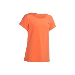 Koszulka Gym Energy. Brązowe t-shirty chłopięce DOMYOS, ze skóry. W wyprzedaży za 9,99 zł.
