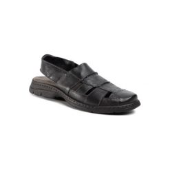 GO SOFT MI20-BONDY-01 Czarny. Czarne sandały męskie GO SOFT, ze skóry, bez zapięcia. Za 139,99 zł.