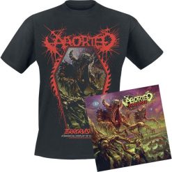 Aborted TerrorVision CD + T-Shirt standard. Czarne t-shirty damskie Aborted, l, z bawełny. Za 109,90 zł.