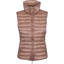 Kamizelka CStudio 160. Brązowe kamizelki damskie CStudio, na jesień, bez wzorów, z puchu, eleganckie, krótkie, bez kaptura. W wyprzedaży za 980,00 zł.