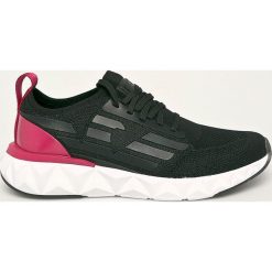 EA7 Emporio Armani - Buty. Czarne buty sportowe damskie EA7 Emporio Armani, z materiału. W wyprzedaży za 649,90 zł.