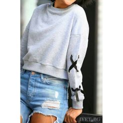 Damska bluza ANAMARIA GREY. Szare bluzy sportowe damskie Damska bluza ANAMARIA GREY, s, bez wzorów, bez rękawów, bez kaptura. W wyprzedaży za 59,00 zł.