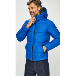 Tommy Jeans - Kurtka puchowa. Niebieskie kurtki męskie bomber Tommy Jeans, l, z jeansu. Za 799,90 zł.