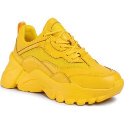 Sneakersy TOGOSHI - TG-19-04-000179 652. Żółte półbuty damskie Togoshi, na co dzień, bez wzorów, ze skóry ekologicznej, bez obcasa, na płaskiej podeszwie, bez zapięcia. W wyprzedaży za 379,00 zł.
