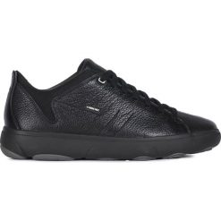 Geox Nebula Tenisówki Czarny. Czarne trampki męskie Geox, bez wzorów, ze skóry, bez zapięcia. Za 654,95 zł.