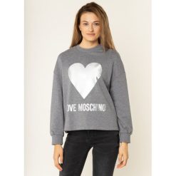 Bluza LOVE MOSCHINO W635504M 4068. Szare bluzy damskie Love Moschino, m, bez wzorów, z bawełny, bez rękawów, bez kaptura. W wyprzedaży za 359,00 zł.