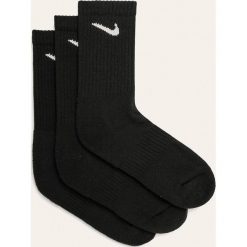 Nike - Skarpetki (3-pack). Czarne skarpetki męskie Nike, z nadrukiem, z elastanu. Za 49,90 zł.