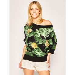 Sweter TwinSet 201TT3171. Czarne swetry damskie Twinset, s, bez wzorów, z bawełny, klasyczne, bez rękawów, bez kaptura. Za 679,00 zł.