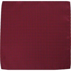 Czerwona Elegancka, Męska Poszetka - ALTIES - w Granatowe Groszki, Koła POSZALTTANIA0211. Czerwone poszetki męskie Alties, w grochy, z materiału, eleganckie. Za 16,90 zł.
