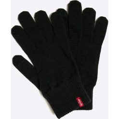 Levi's - Rękawiczki. Niebieskie rękawiczki męskie Levi's®, bez wzorów, z elastanu. W wyprzedaży za 59,90 zł.