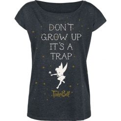 T-shirty damskie: Piotruś Pan Tinker Bell – Don't Grow Up Koszulka damska odcienie ciemnoszarego